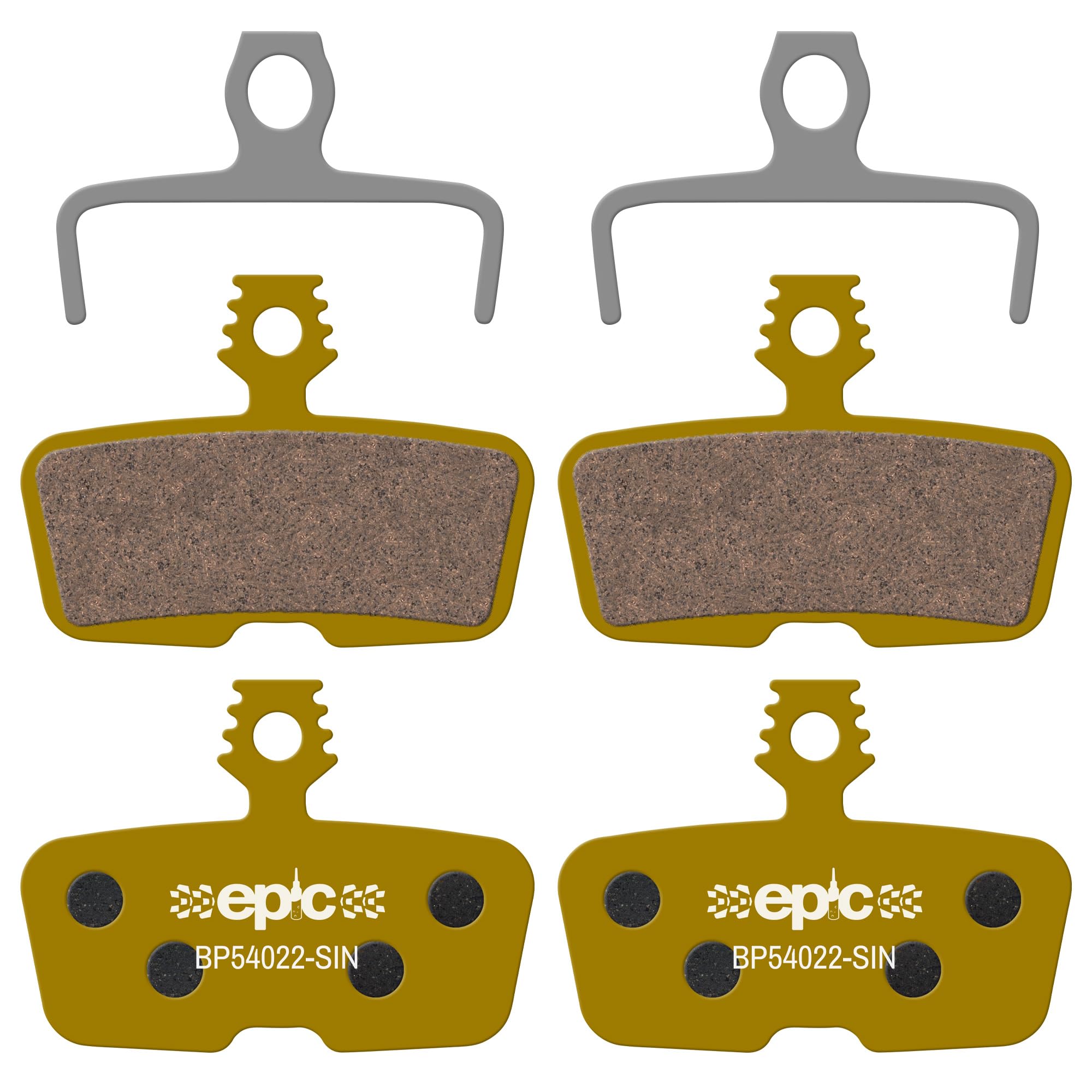 epic Disc Brake Pads for SRAM DB8, Motive, Code, Code Stealth, G2 RE & Guide RE| Organic, Sintered, Ceramic, E-Bike Options | 2 Sets (Sintered)