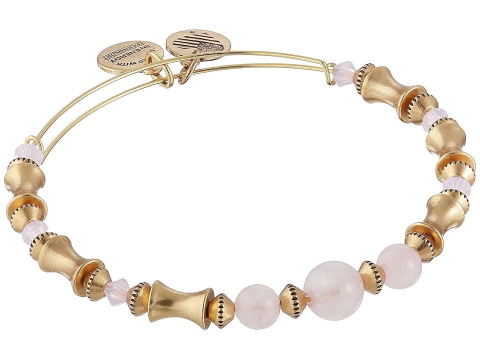 

Alex and Ani Rose Quartz Beaded Expandable Bracelet (Gold) Bracelet
