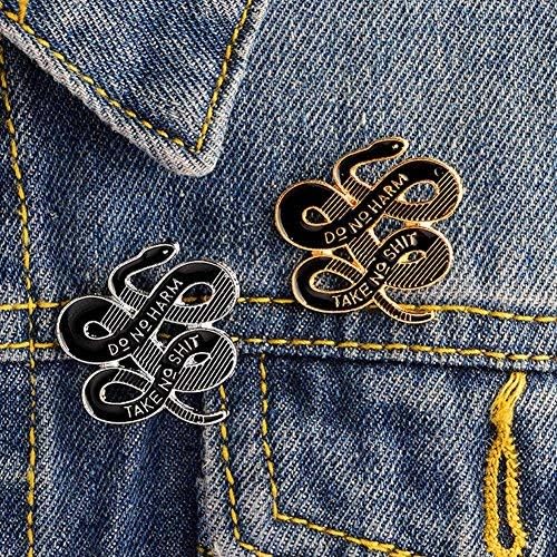 Women Bohemian Snake Brooch Banquet Badge Pins Buckle Badge Backpack Bag Pins Punk