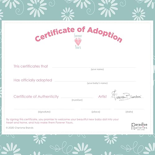 Miniatura 8 de Paradise Galleries Muñeca de bebé recién nacida realista de 21 pulgadas, muñeca de bebé de pelo arraigado realista Forever Yours - Juego de regalo