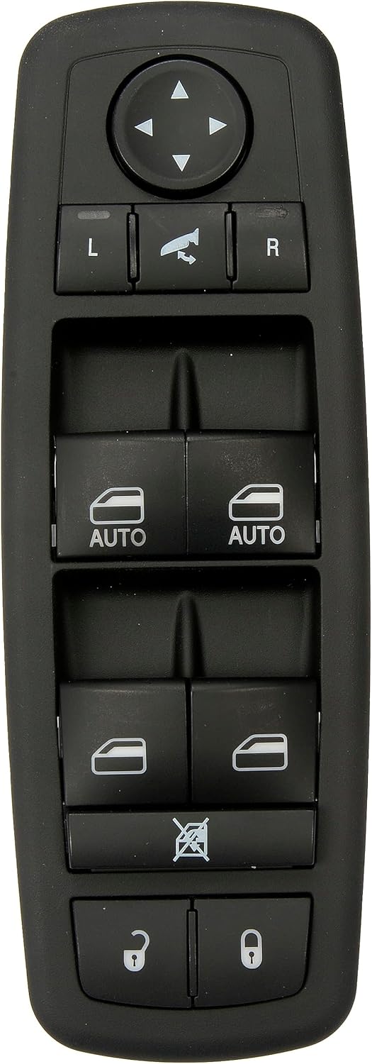 Dorman 901-466 Front Driver Side Master Window Switch Assembly - 10 Button Compatible with Select Chrysler/Dodge/Ram Models