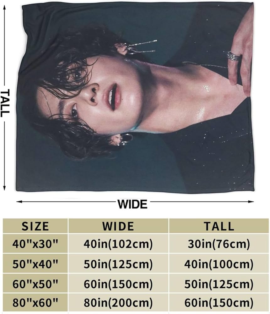 Amazon.com: Blanket Jungkook Soft and Comfortable Warm Fleece