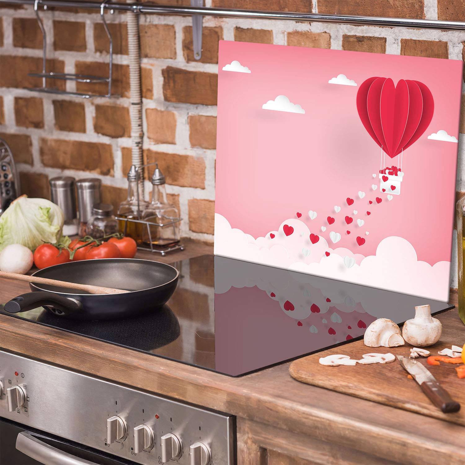 Copri Piano Cottura TMK 60x52cm | Vetro Temperato 4mm | Universale Per