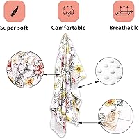 Vista 8 de Floral Crib Sheet,Baby Blanket,Changing Pad Covers