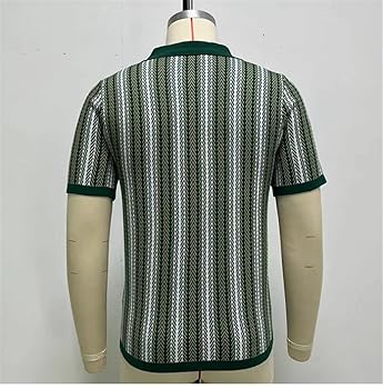 Amazon.com: Knit Short Sleeve Polo Shirt Casual Streetwear