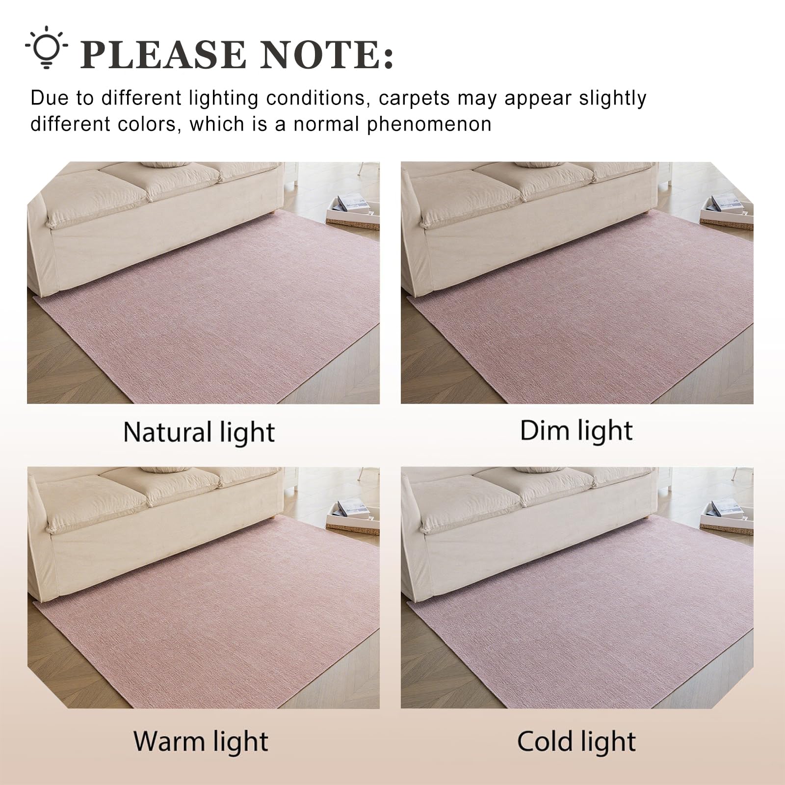 Tapis à poils courts - 80 x 120 cm - Rose - Lavable en machine - Antidérapant - Pour salon, chambre à coucher - Petit et antidérapant - Pour chambre d'enfant