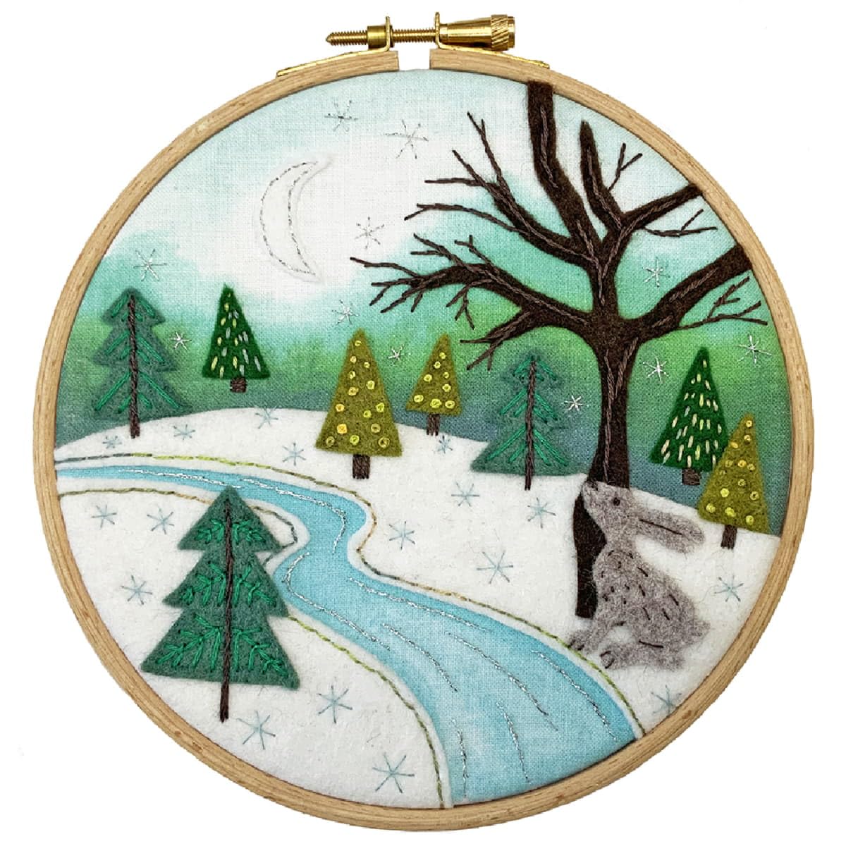 Bothy Threads Clear Felt Embroidery Kit - Under The Moonlight