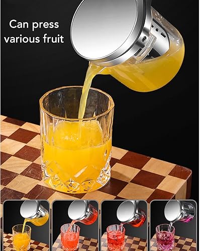 Miniatura 2 de 304 Stainless Steel Juicing Press Multifunctional Manual Detachable Heavy Duty Solid Metal Lemon Lime Squeezer Citrus Juicer for Fruit Vegetable