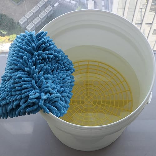 Miniatura 11 de Amiss Paquete de 2 cubos de lavado de autos, herramientas de lavado automotriz y kits de detalles, herramienta de cubo para prevenir arañazos