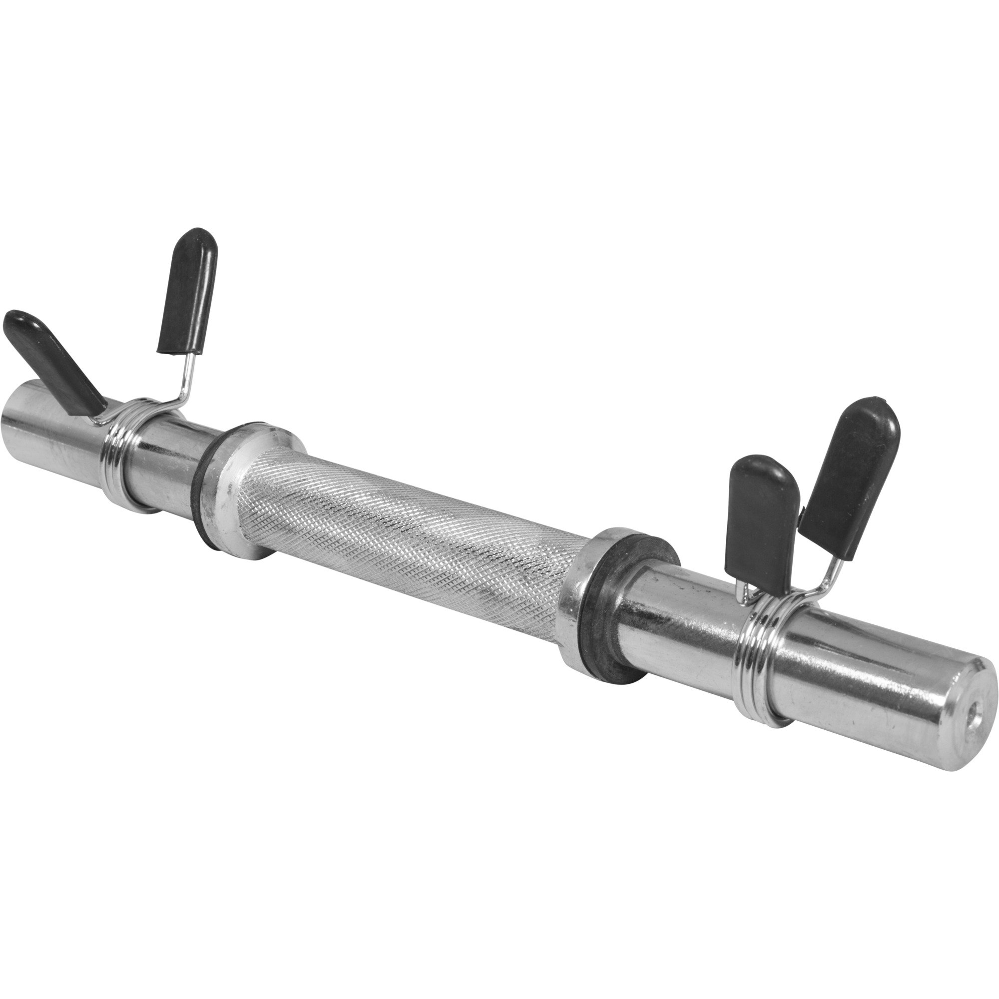 GORILLA SPORTS® Hantelset 100 kg mit Langhantel und 2 Kurzhanteln, 30 mm | Gusseisen-Gewichte, Langhantelstange 170 cm, Kurzhanteln 35 cm und 6 Stern- oder Federverschlüsse für Krafttraining