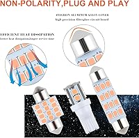Vista 7 de 24 Piezas de Bombillas LED de Luz de Cúpula para Interior de Coche Kit de Bombillas de Repuesto 194 T10 DE3175 578 31mm 42mm para Mapa de Coche