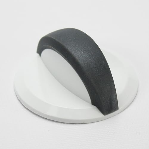 Miniatura 2 de Whirlpool 8566022 - Pomo para arandela, color blanco y negro