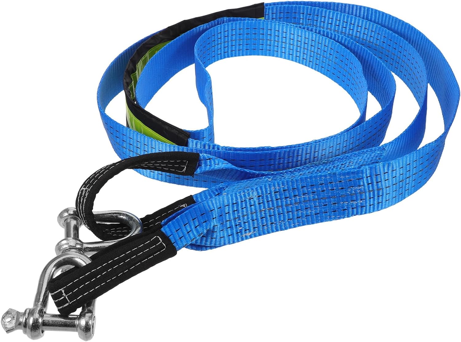 Heavy Duty Reflective Tow Strap with U-Shaped Hook 4m 8t for Off-Road Vehicles and Car Emergency