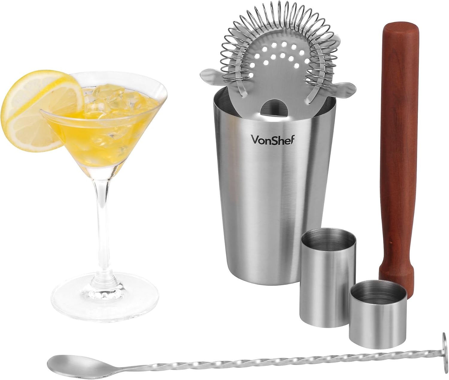 6 Piece Manhattan Cocktail Shaker Set