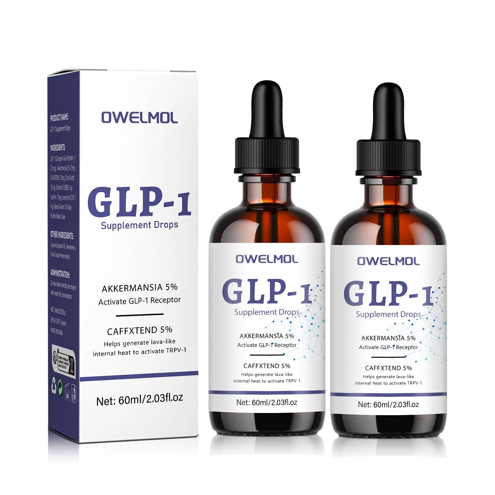 glp 1 gotas OWELMOL Gotas de suplemento de GLP-1 para hombres y mujeres
