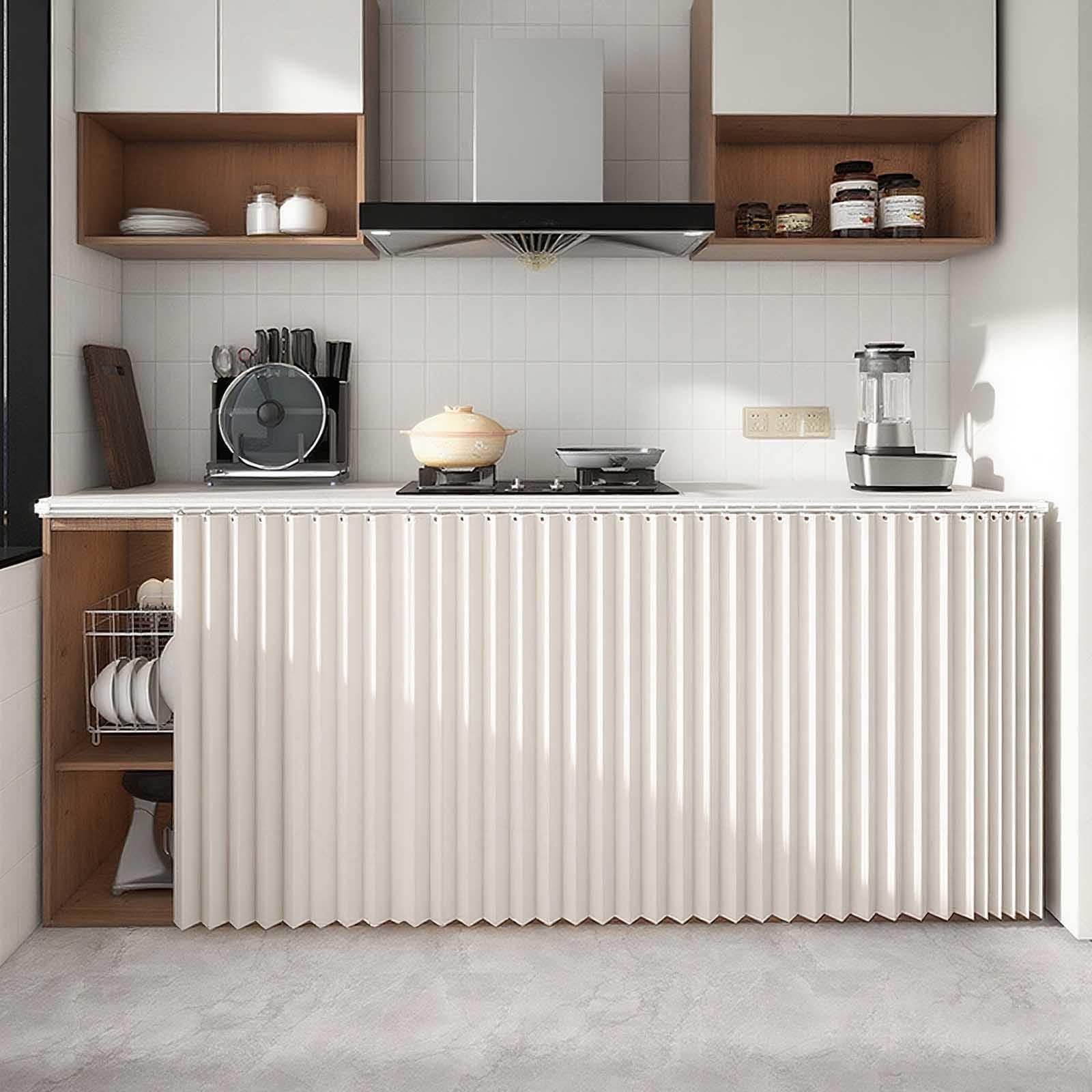 Rideau placard cuisine sous évier meuble dressing salle de bain