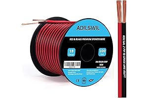 Speaker Wire Cable 18 Gauge 100 Feet 18 AWG CCA Red Black...