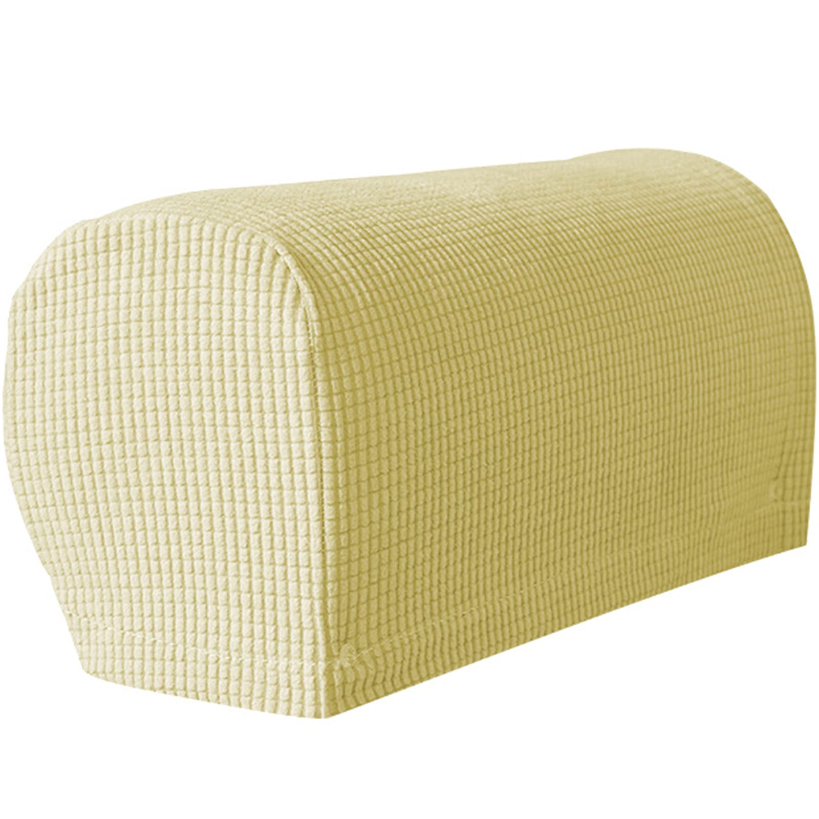 Odyo Regular Beige Sofa Chair Arm Caps,Armchair Arm Covers,Armchair Couch Arm Rest Covers Anti-Slip Spandex Polyester Sofa Arm Caps Slipcovers, For Chair, Sofa, Couch,Sand,Regular (Color : )