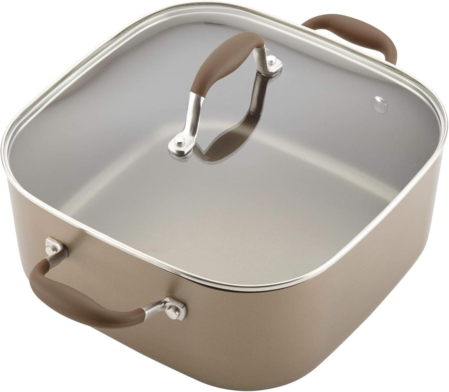 7-Quart Square Dutch Oven with Lid Umber