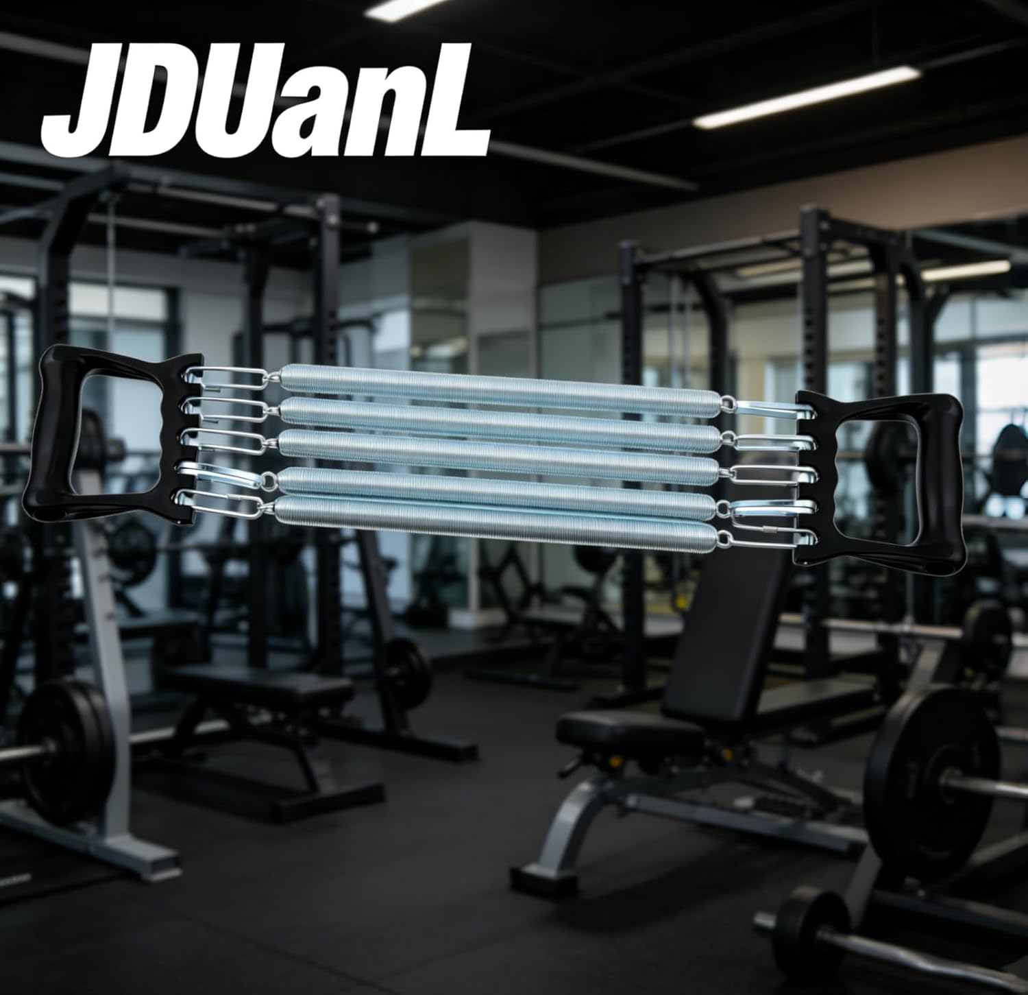 Chest Expander, Durable Steel Spring Chest Developer, Ergonomic Anti-Slip Handle, Fashionable Design, Portable Home Gym Equipment for Muscle Training, Fitness & Strength Building