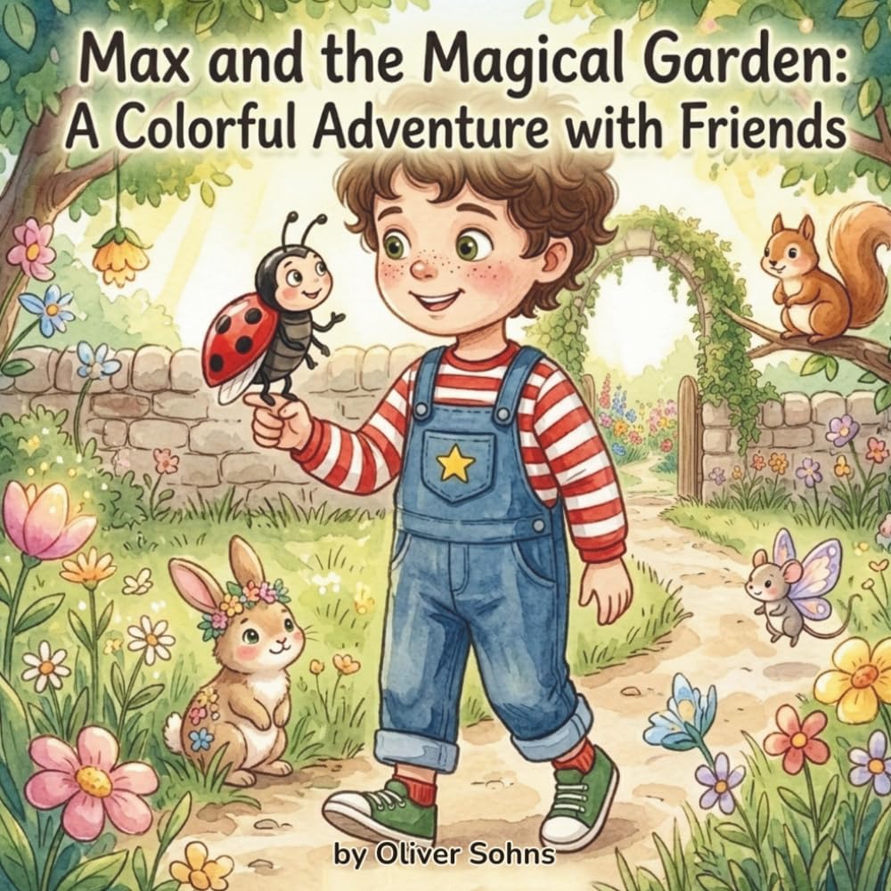 Max and the Magical Garden: A Colorful Adventure with Friends: Discover Friendship, Creativity, and Teamwork in a Vibrant Illustrated Storybook