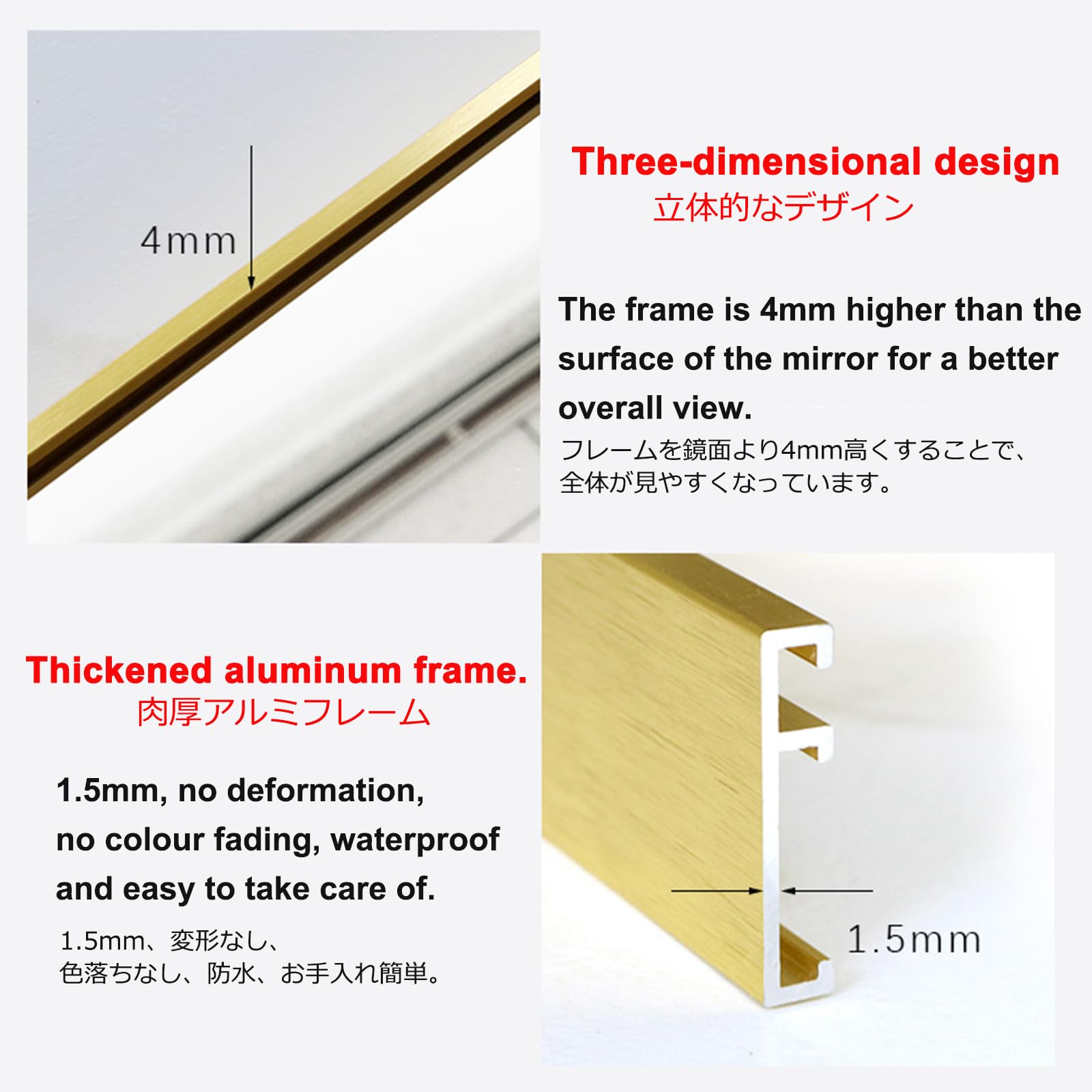 Specchio da parete a LED per bagno, design ovale, con sensore touch, illuminazione regolabile, riflesso HD, impermeabile IP44, anti-appannamento, 50 x 80 cm, decorazione per la casa moderna