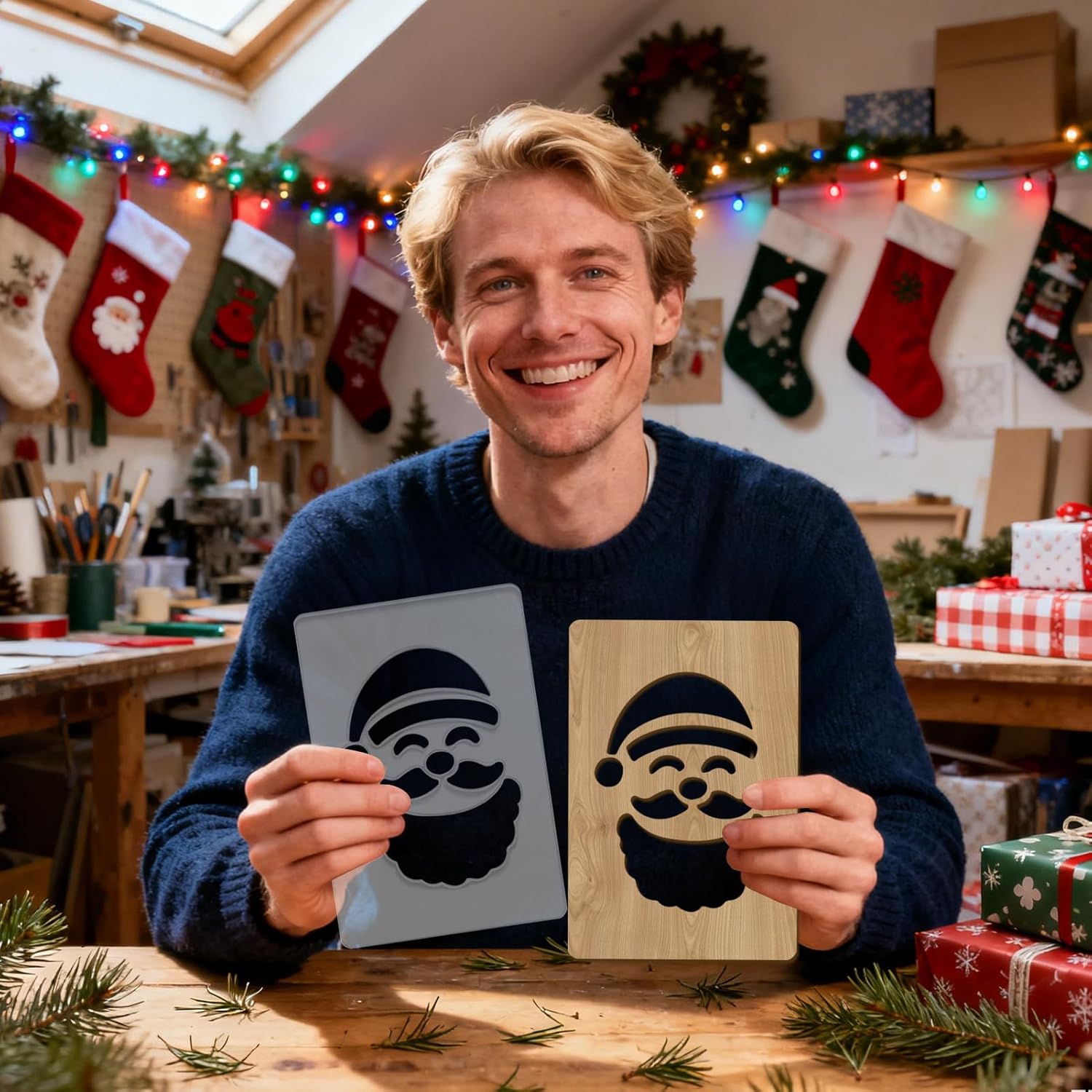 Router Templates For Christmas Holiday Designs Acrylic Woodworking Wife, Husband, Son, Daughter, Family, Friends, Women, Kids, Girls, Youth,