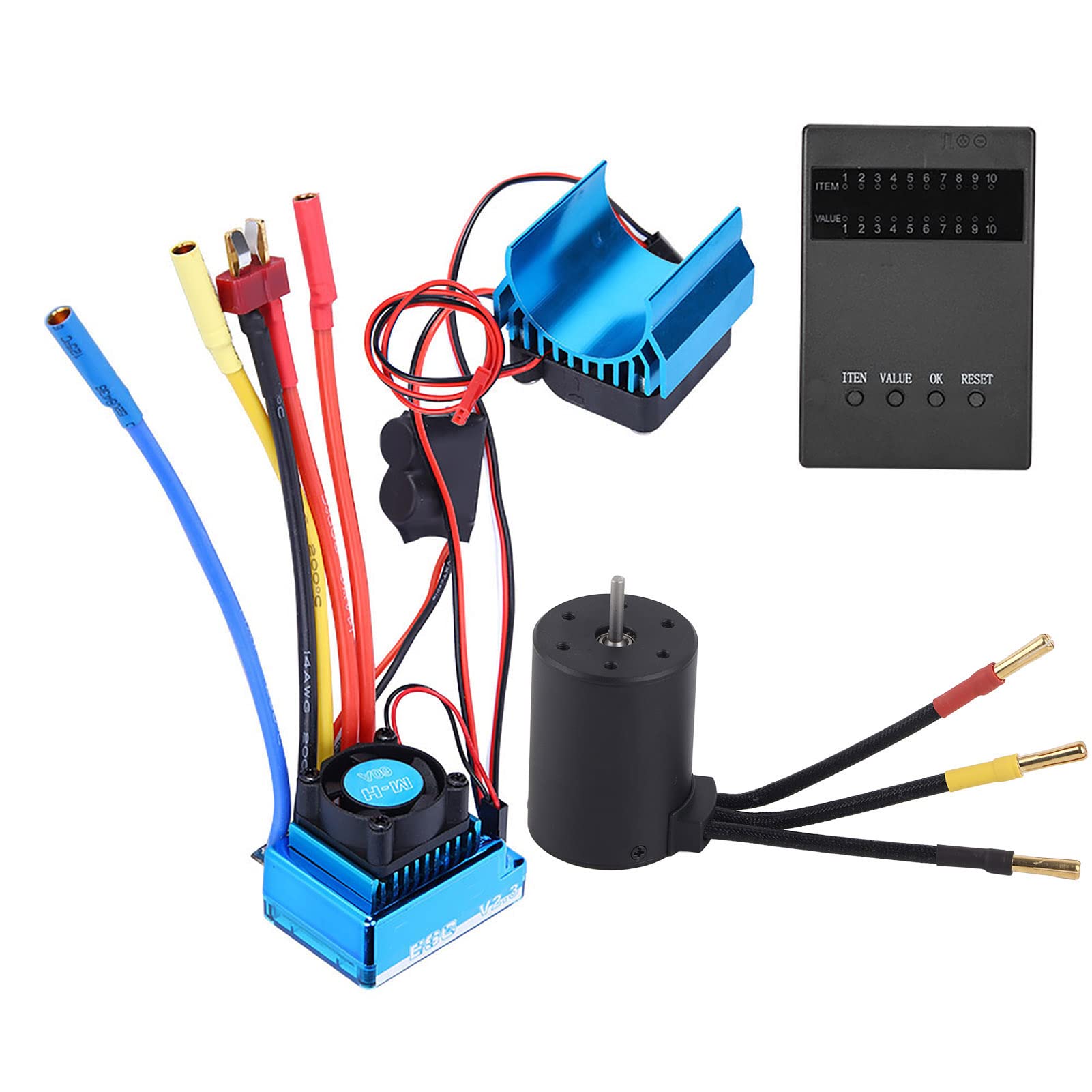 Cryfokt High Performance 3650 Brushless ESC Heat Sink Program Card Set
