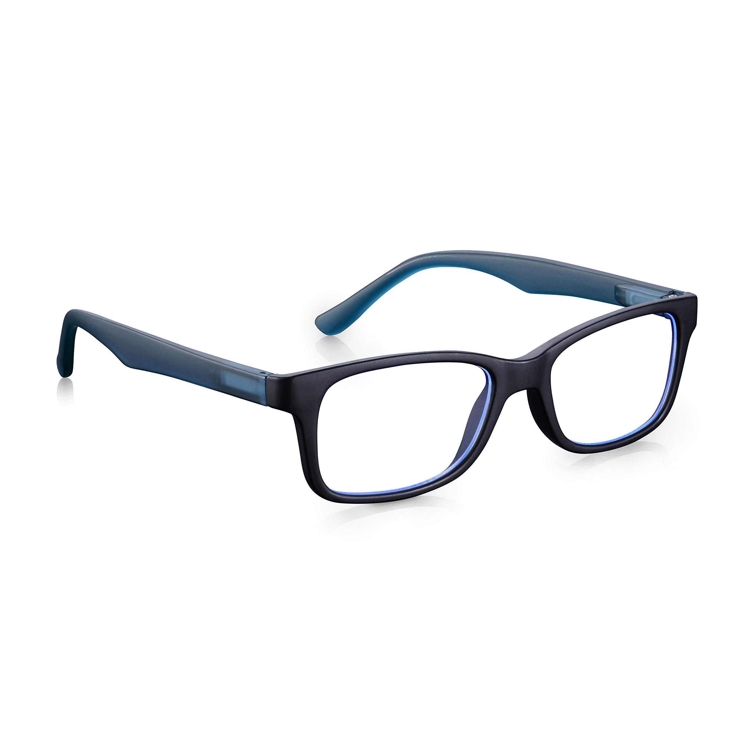 DUCO Occhiali di blocco luce blu per bambini anti glare gaming computer occhiali occhiali montatura per ragazzi e ragazze età 5-10 K026, nero/rosso, taglia unica