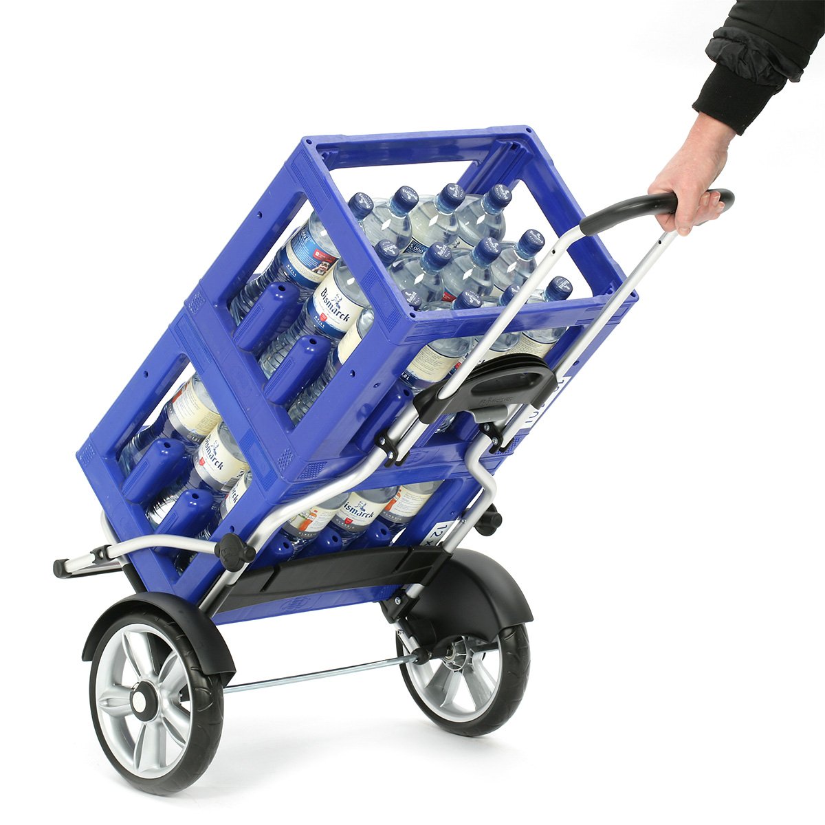Andersen Einkaufstrolley - Royal Shopper Plus - klappbar - belastbar 50 kg | Aluminium - Kugellager-Rad Ø 25 cm