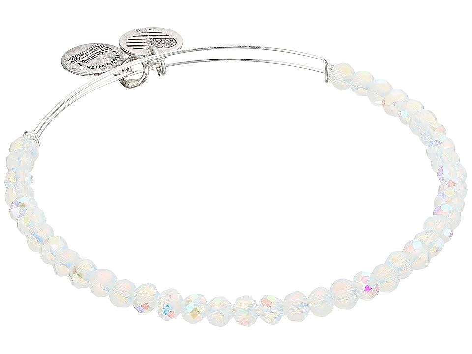 

Alex and Ani Moonlight Brilliance Beaded Bangle (Shiny Silver) Bracelet