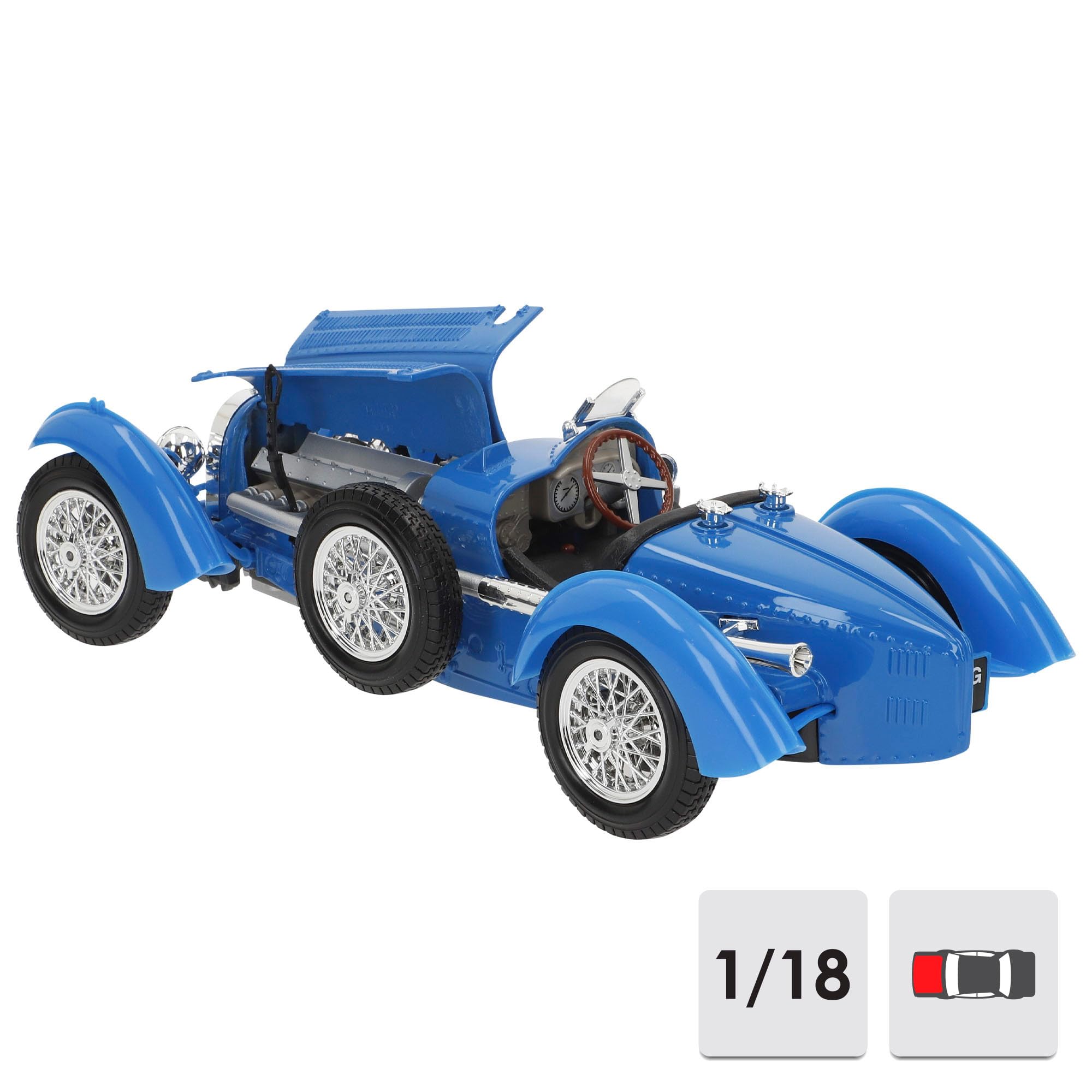 Bburago 1:18 Bugatti Type 59 1934 Model Araba : Amazon.com.tr: Oyuncak