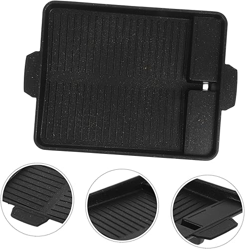 Miniatura 7 de Angoily Bandeja para hornear de piedra médica para barbacoa, placa de parrilla antiadherente, sartenes antiadherentes, revestimiento antiadherente,