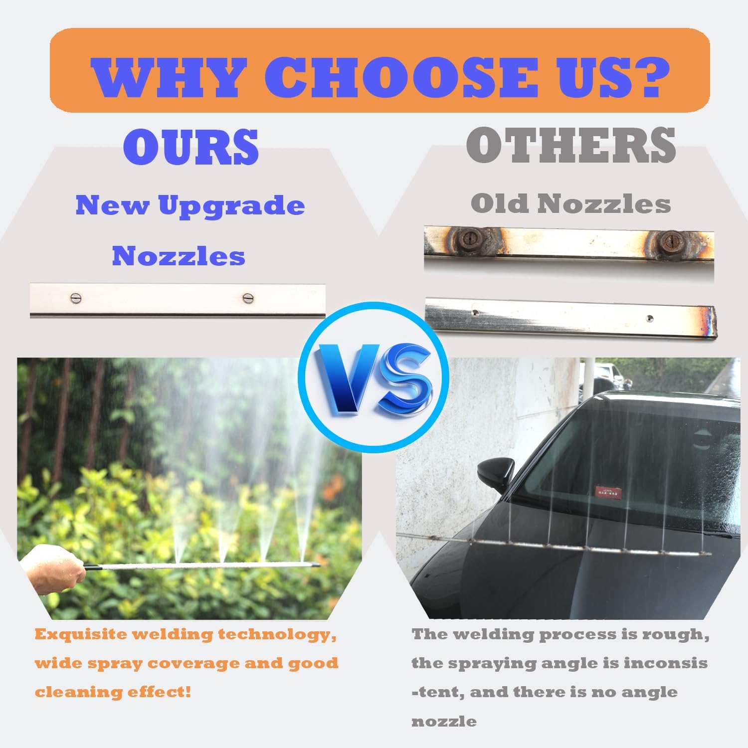 40 Inch Pressure Washer Wand for Car Radiator Cleaning Tools, Car Water Tank Cleaning Wand for Pressure Washer & Pressure Air Pump Flush Radiator Cleaning Wand Power Washer Wand with 6 Nozzle Tips