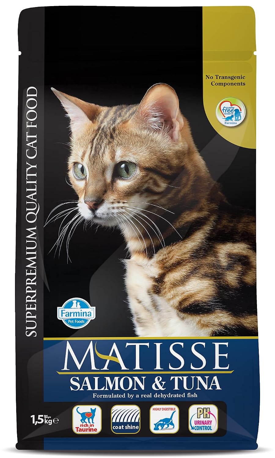 Matisse Farmina Pet Foods Dry Cat Food, Adult, 1.5-Kg, Salmon and Tuna (Pack of 1) - Review, Price and Buying Guide