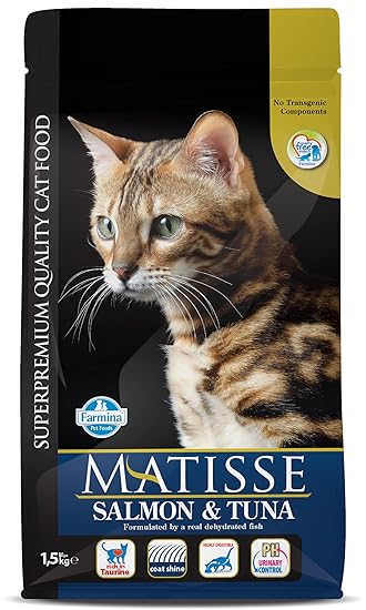 FARMINA Matisse Dry Cat Food, Adult, 1.5-kg, Salmon and Tuna
