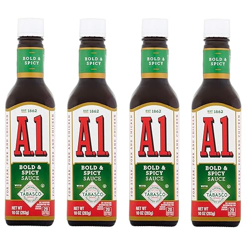 A.1. Botella de salsa Bold & Spicy, 10 onzas (paquete de 4)