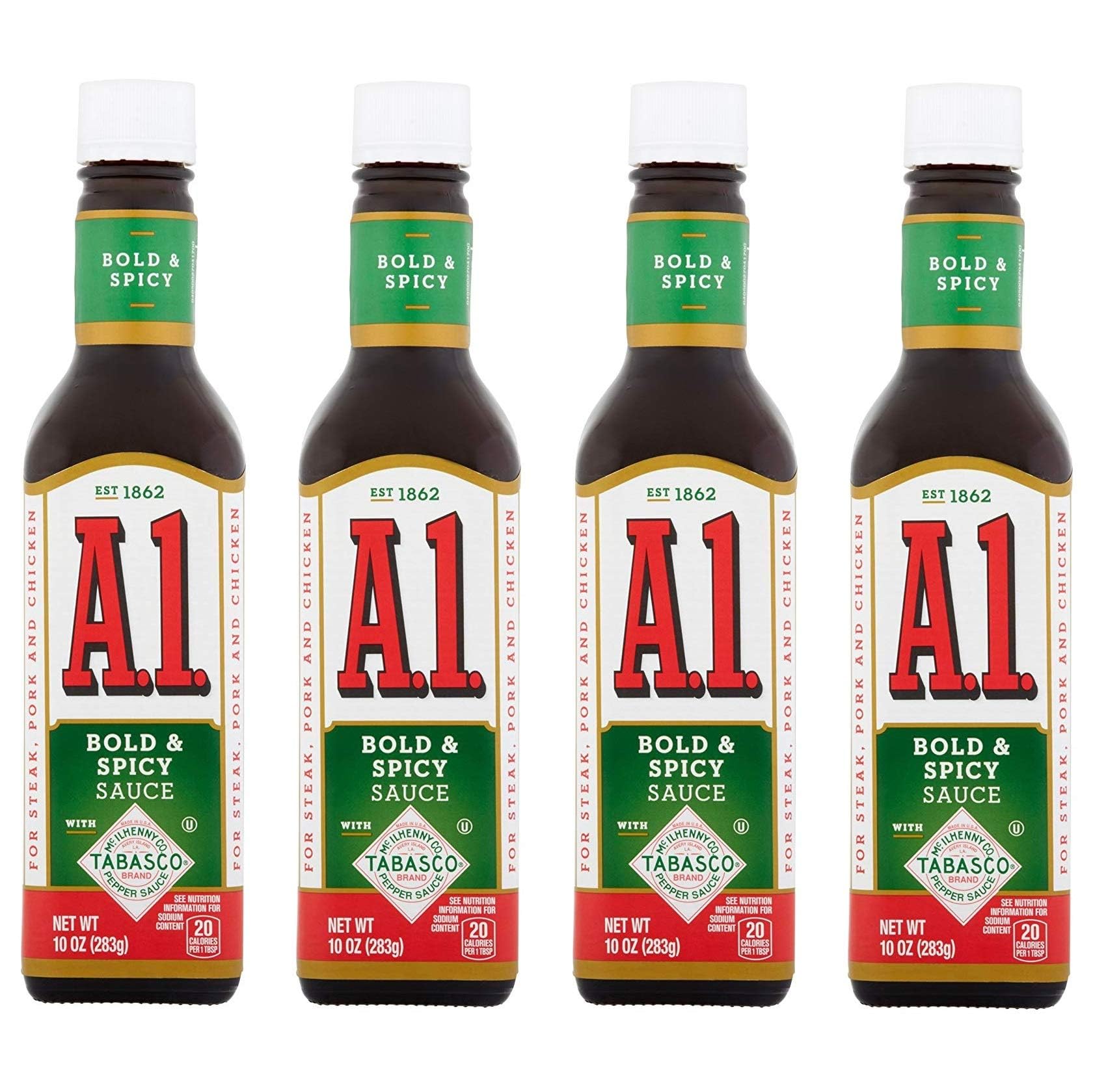 Bold & Spicy Sauce Bottle, 10 Oz (Pack of 4)