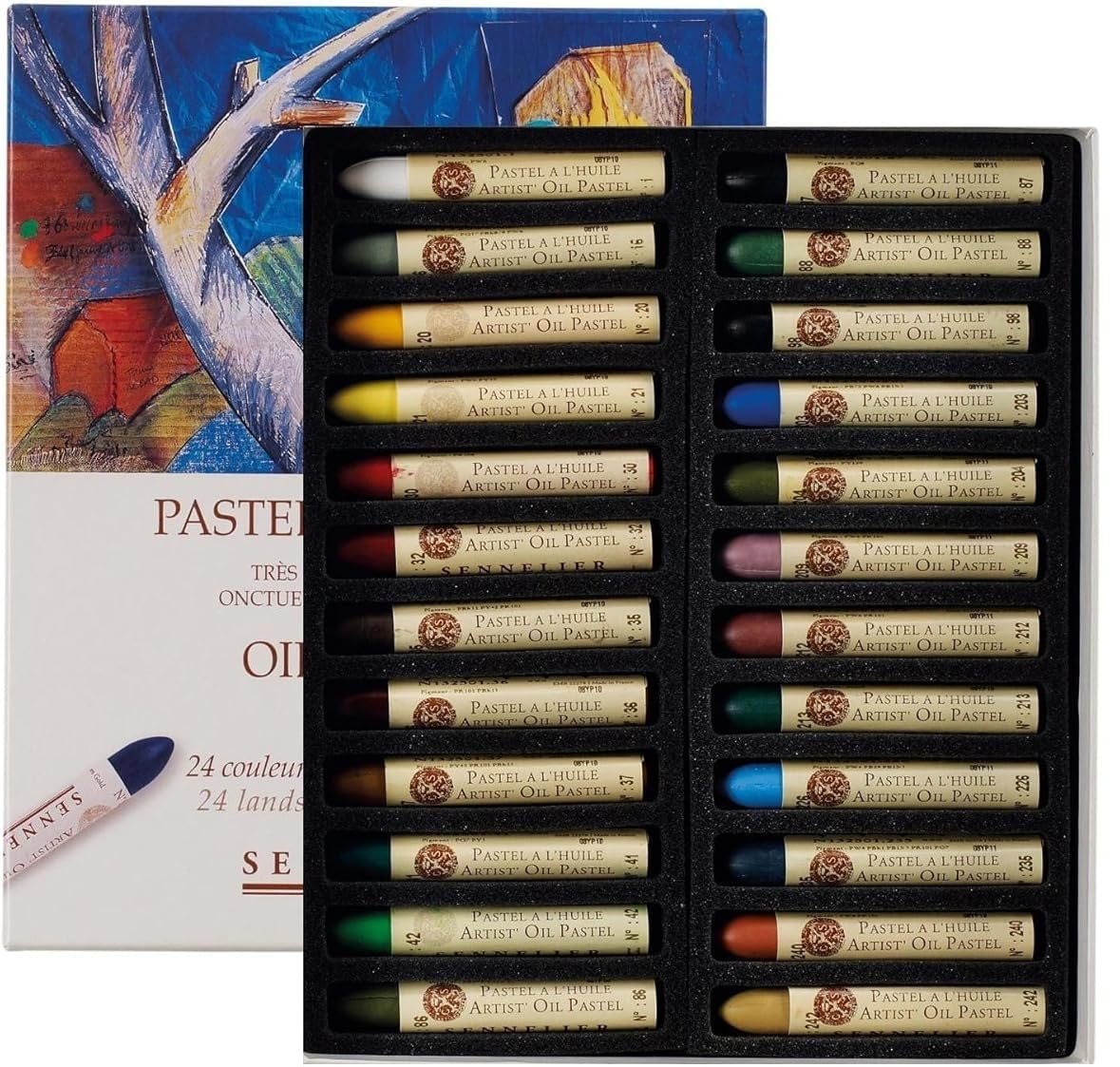 Sennelier Pastels Oil 24 Colours Landscape e 1 Cartolina