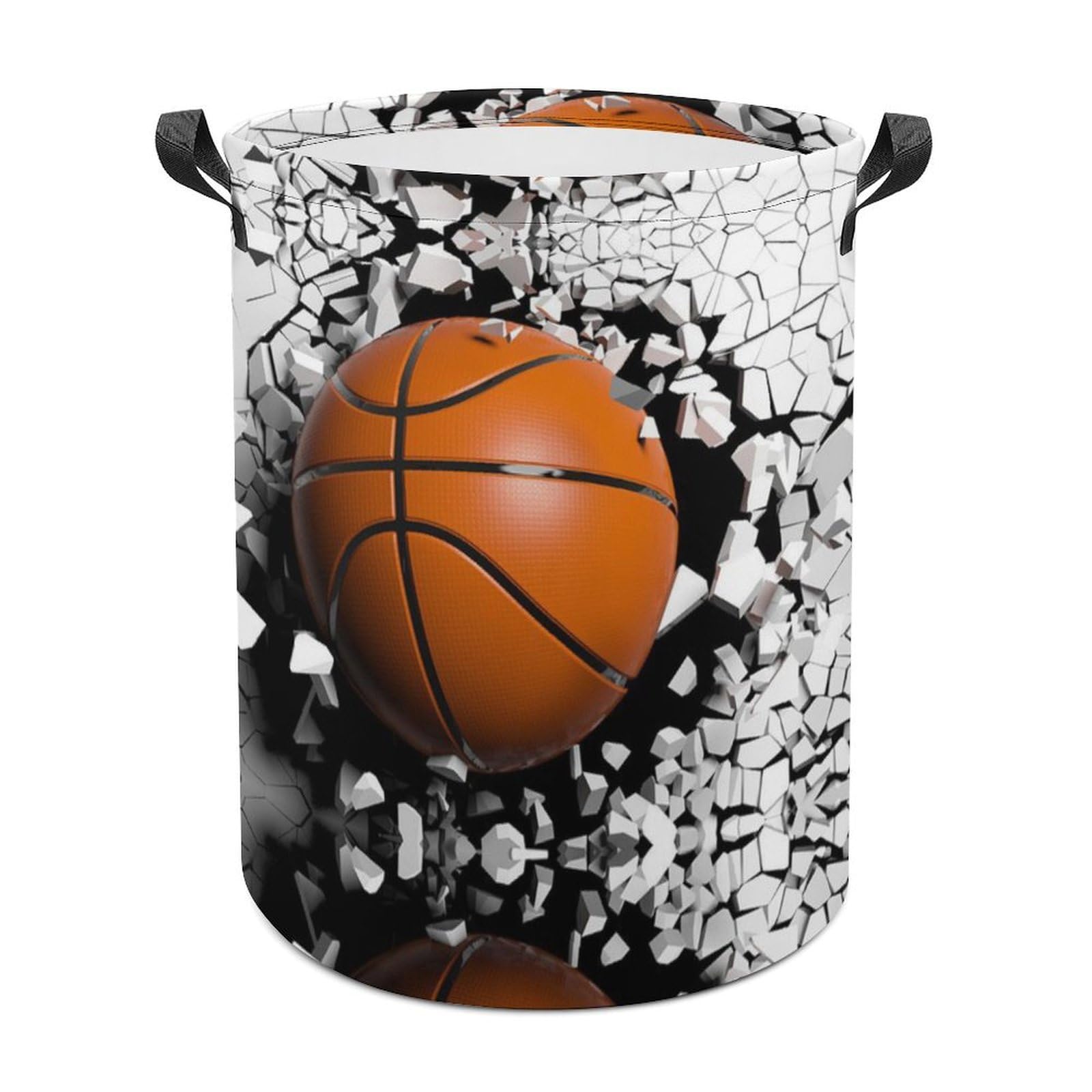 Lyfthologen Laundry Hamper, Basketball Laundry Basket, Washing Basket with Handle