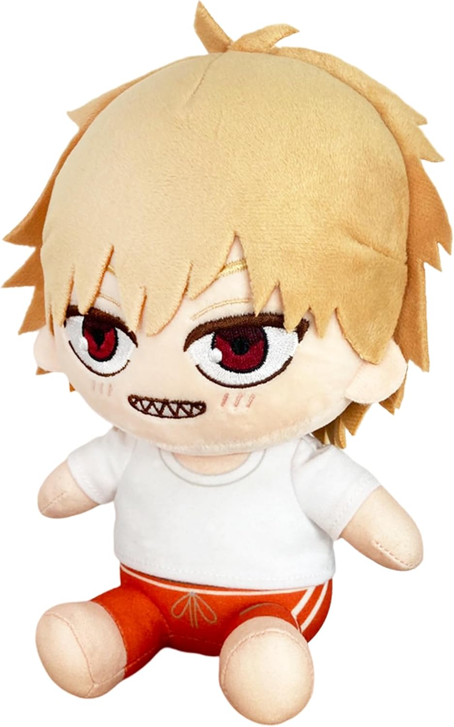 Great Eastern Entertainment Chainsaw Man - Denji Casual Outfit #1 Sitting Pose Plush 7" H