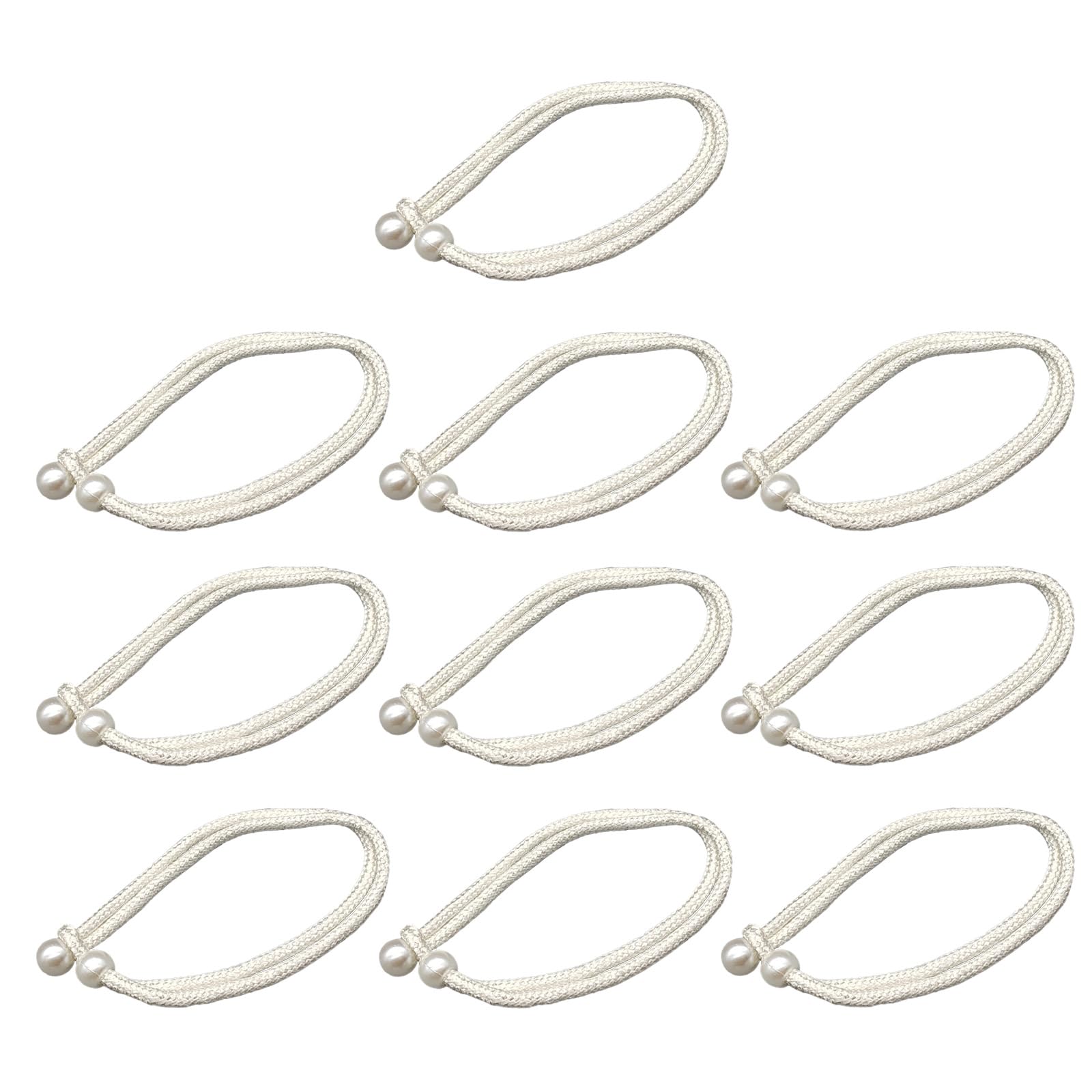 Elnwnnkc D 10Pcs Curtain Straps Creative Pearl Curtain Beeds Tiebacks Simple Ecorative Buckles Oor Tiebacks