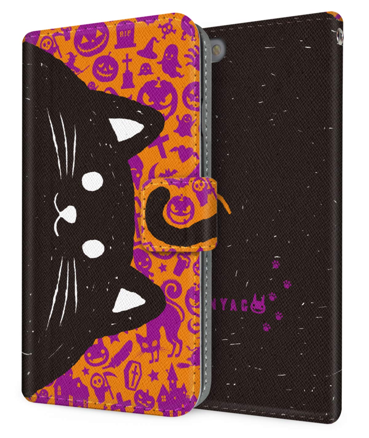 Amazon Co Jp Docomo L 01k V30 用 手帳型 ケース Nyago イラスト 猫 しっぽ ハロウィン 2153 77 スマホケース カバー 薄型 軽量 ストラップホール 家電 カメラ