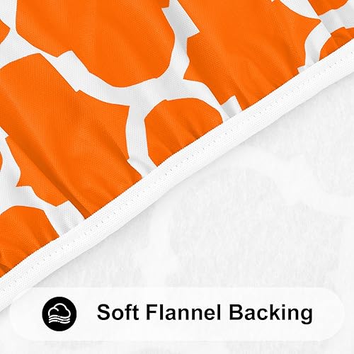 Miniatura 101 de Smiry - Mantel redondo de vinilo ajustable con bordes elásticos y parte trasera de franela, mantel de vinilo impermeable, lavable, diseño enrejado