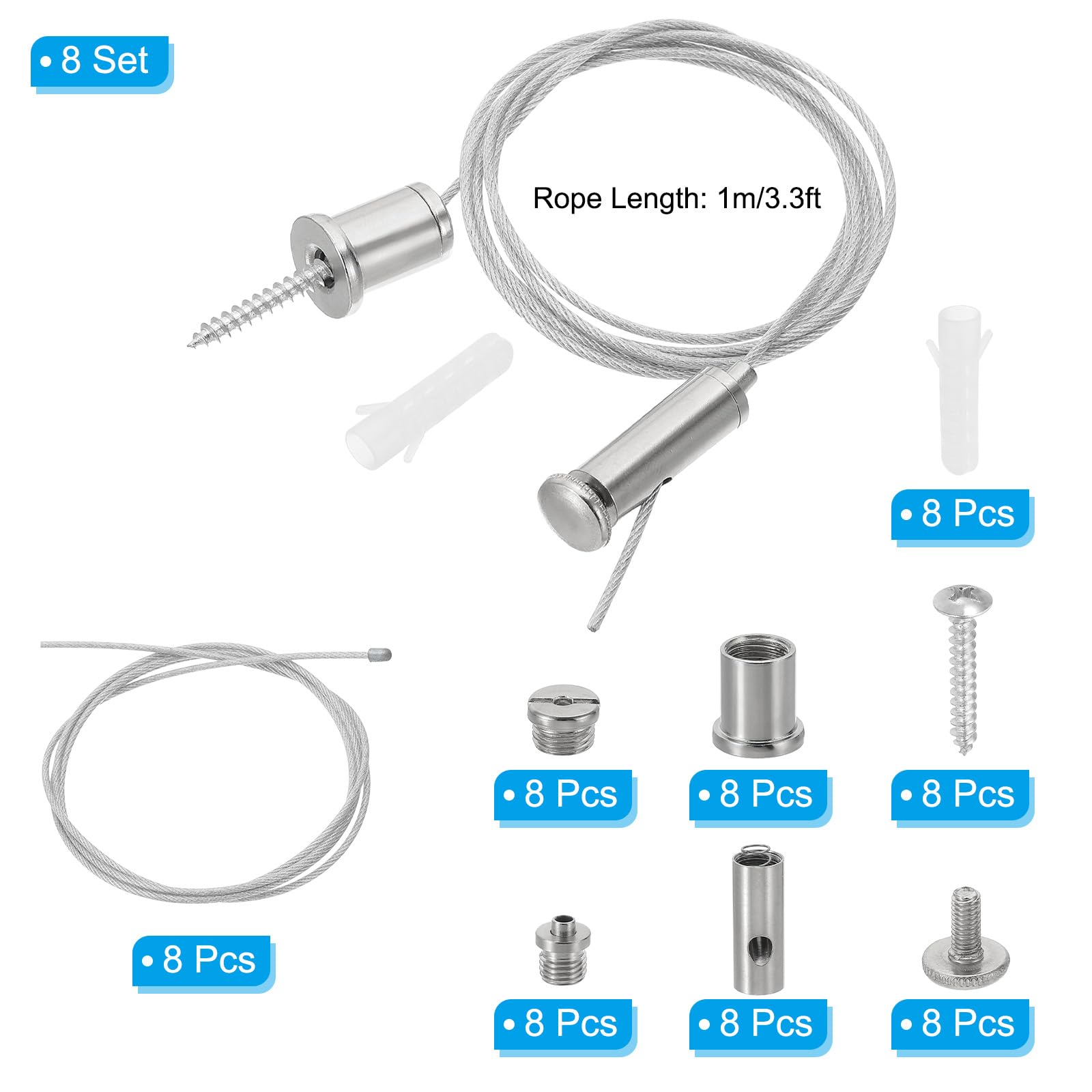 PATIKIL Ceiling Hanging Wire Cable Kit - Image 2