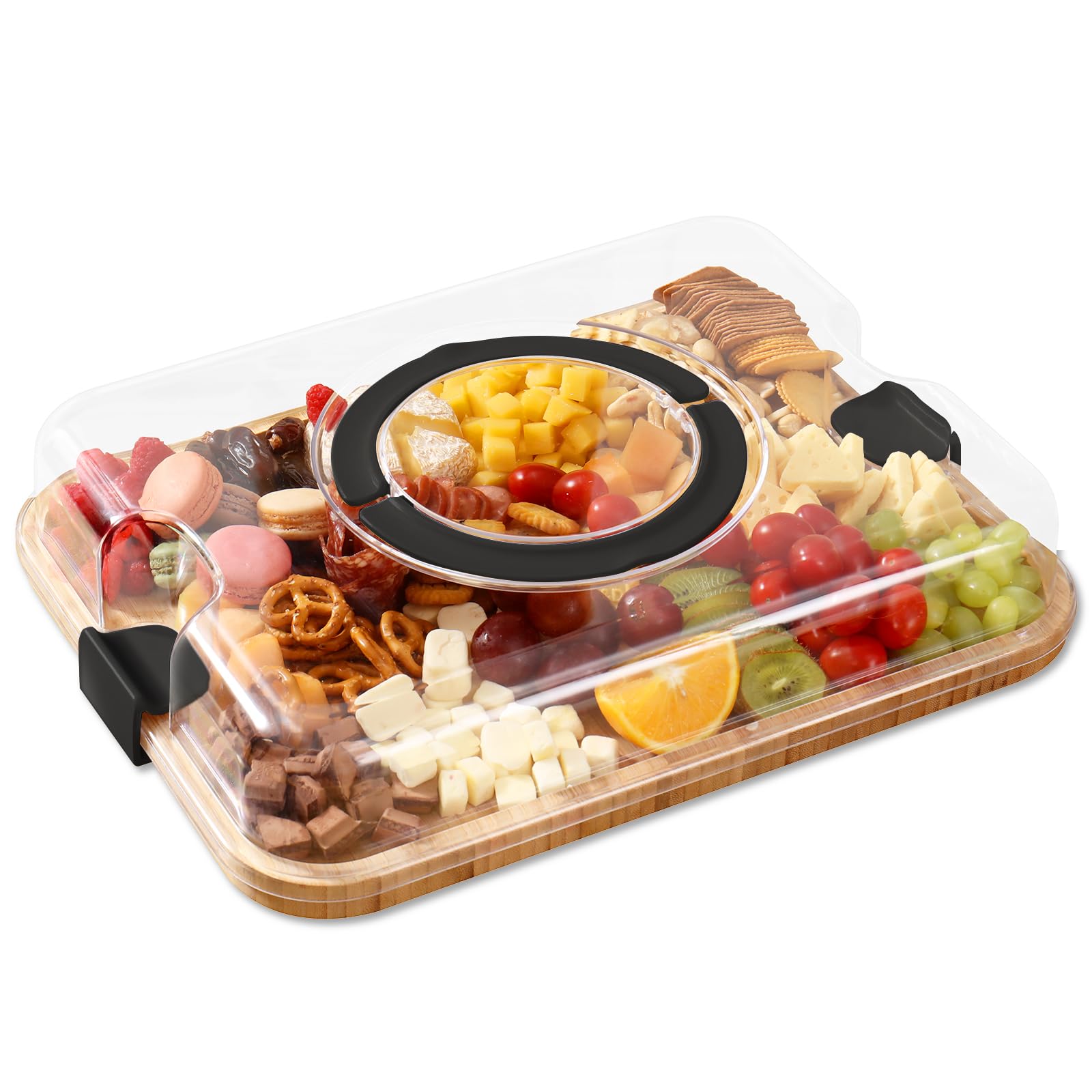 Amazon｜KHINYA まな板 - 蓋付きシャルキュトリーボード キッチン用