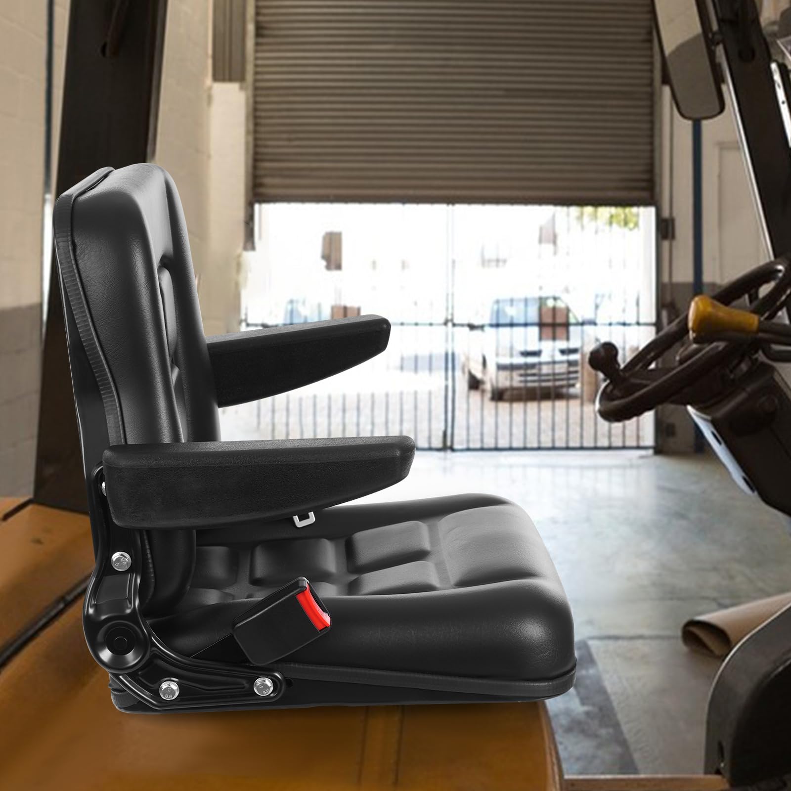 Asiento universal para tractor, asiento elevador para mayor comodidad y estabilidad en vehículos como UTVs y ATV con asiento y respaldo ajustables