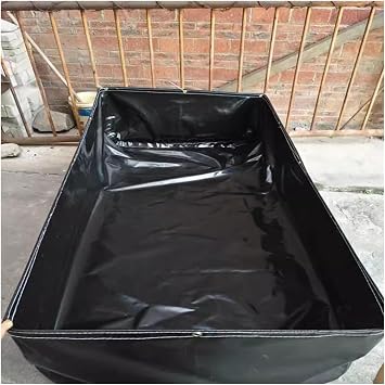Canvas Fish Pond Reservoir,Pool Above Ground Canvas Fish Pond,Portable Water Storage Tank Foldable,Large Aquaculture Pool,Fish Pool For Breeding Koi,for Garden Lrrigation,Water Storage0.8x1x0.4m