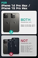 Vista 2 de SUPCASE Funda para iPhone 14 Pro Max / iPhone 13 Pro Max con soporte para cámara, [compatible con MagSafe] [Clip de cinturón integrado] Funda