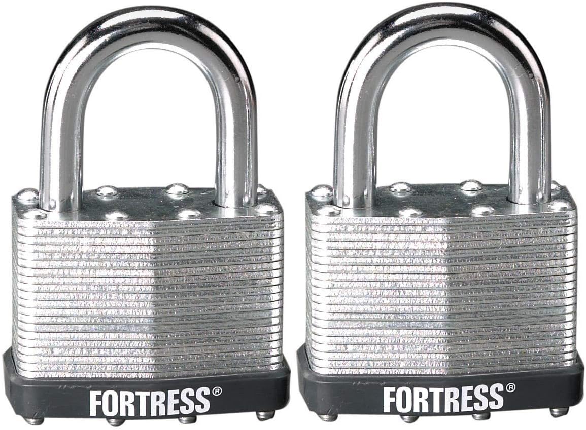 Fortress 1805T 2" Laminated Steel Padlocks 2 Count